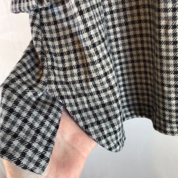 J. Jill 2X Ponte Check Tunic Top • Stretch Knit • Minimalist Classic Workwear - Picture 6 of 8